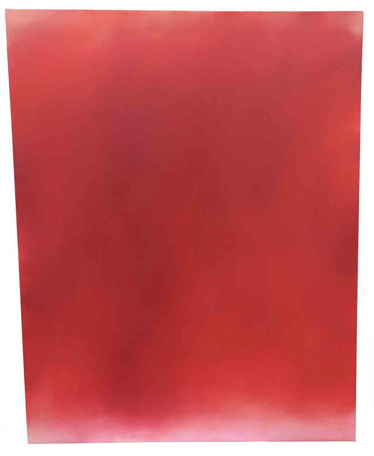Rosso, serie Cromie, 2021, olio e pigmento su tela, 120x100cm